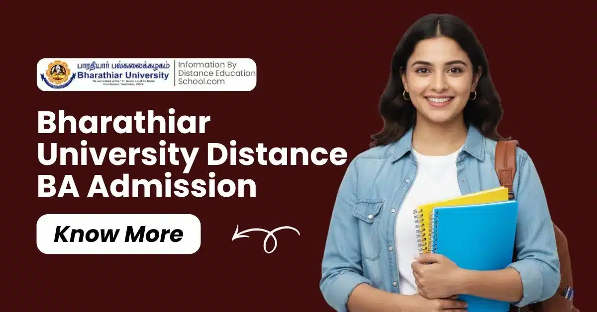 Bharathiar University Distance BA Admission