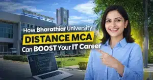 Bharathiar University Distance MCA students learning IT skills online for career growth