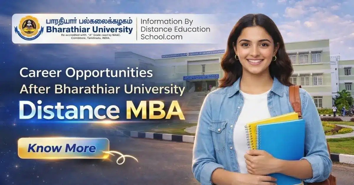 Career growth and job opportunities after Bharathiar University Distance MBA