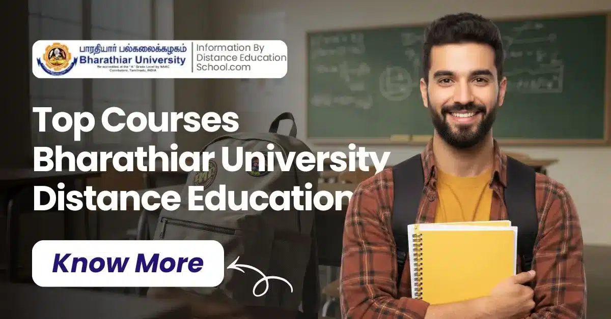 Top courses offered by Bharathiar University Distance Education