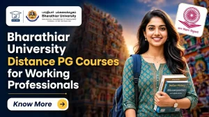Bharathiar University Distance PG Courses List for Working Professionals